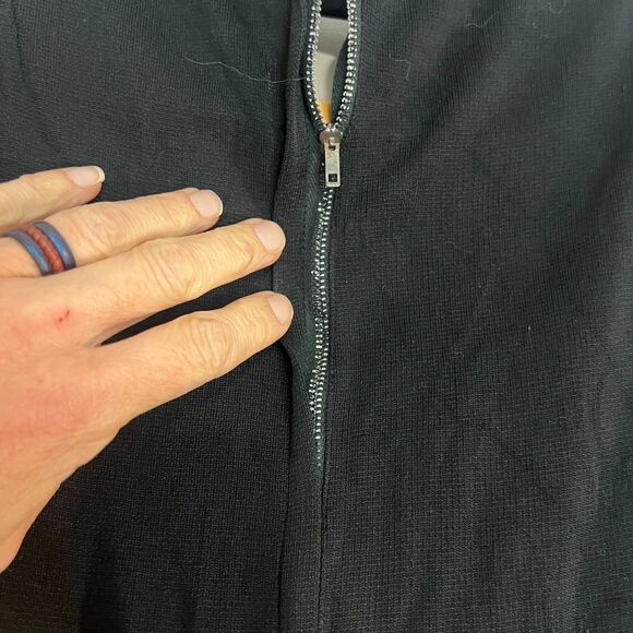 VTG Early 60s Mod Mini Dress Black Keyhole Purple Flower Print Swirl Skirt Belt - Picture 7 of 16